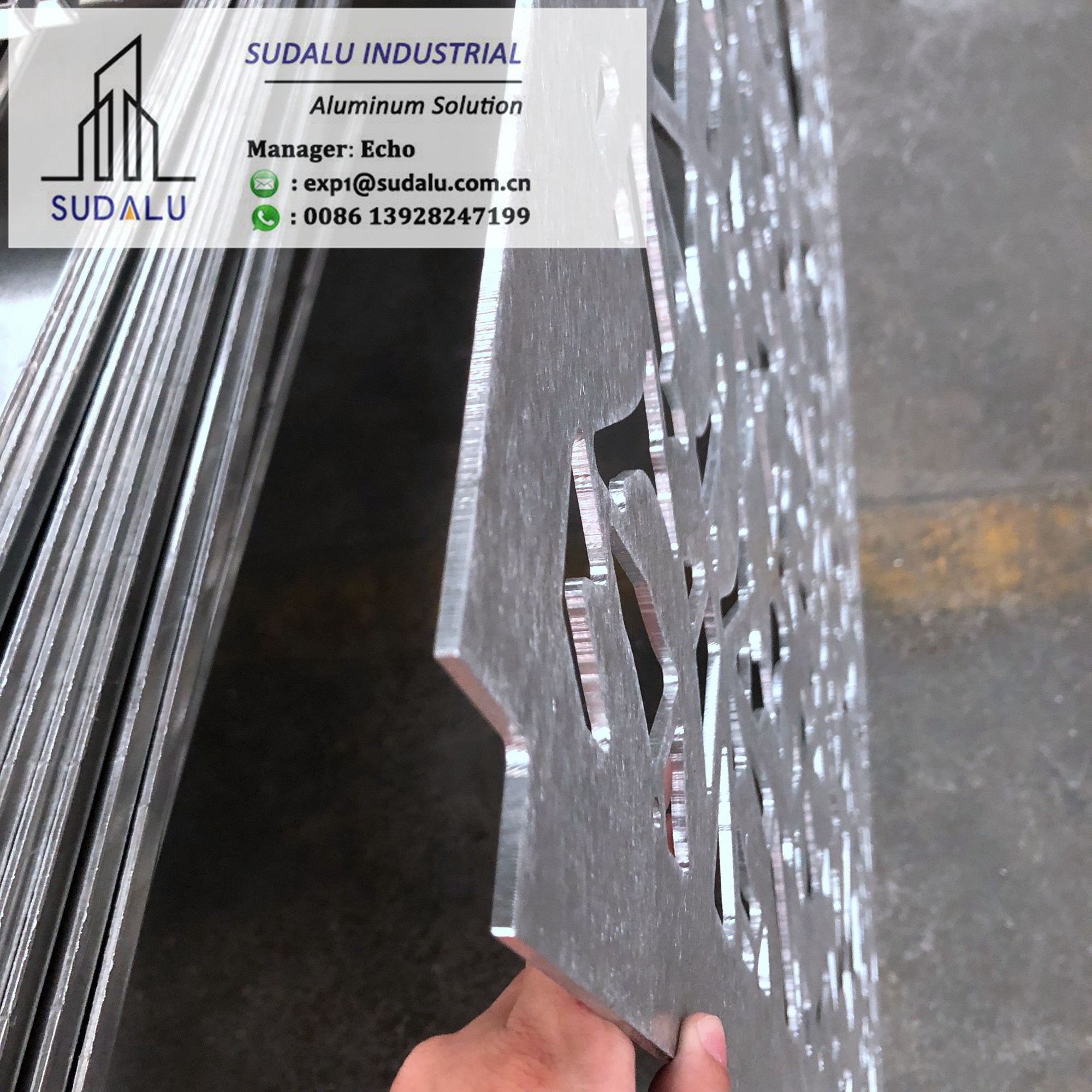 SUDALU 30mm, 50mm diameter Aluminum Perforated Panel for Wall Cladding