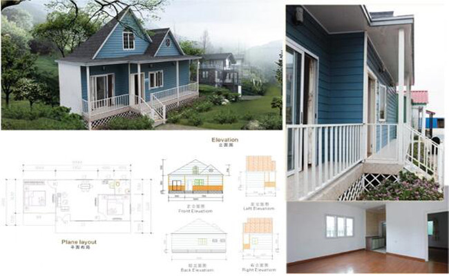 Beautiful Urban Two Story Prefabricated Homes Small Structure Modern