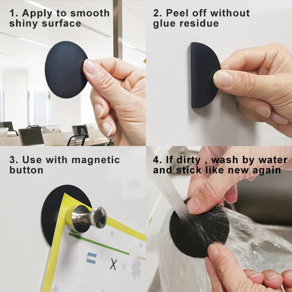 Fridges Flexible Magnet Material Metal Nano Gel Pads Magnetic Adhesive Pads SGS