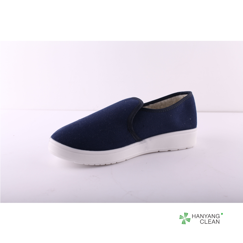 Winter PU Sole Anti Static Shoes Safety Canvas Shoes For Pharmaceutical Industrial