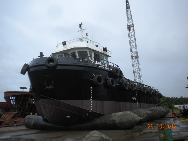 Shipyard Marine Rubber Airbag Vessel Boat Docking Ship Launching Airbag
