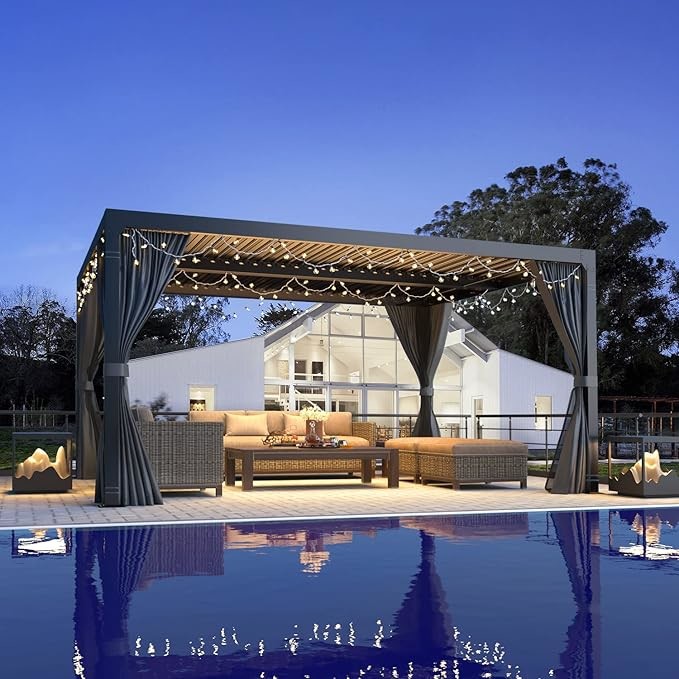 Elegant Aluminum Gazebo Perfect Addition to Your Garden