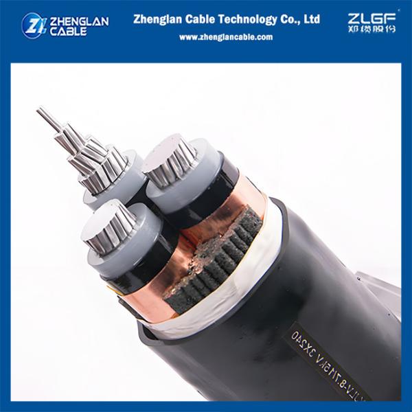 8.7/15KV 3x240mm2 AL/SC/XLPE/SC/CTS/PVC Underground Cable Power Cable Unarmored