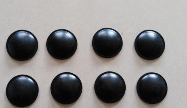 Metal Self Locking Domed Caps , White Black Color Dome Cap Washer Cover Weld Pin
