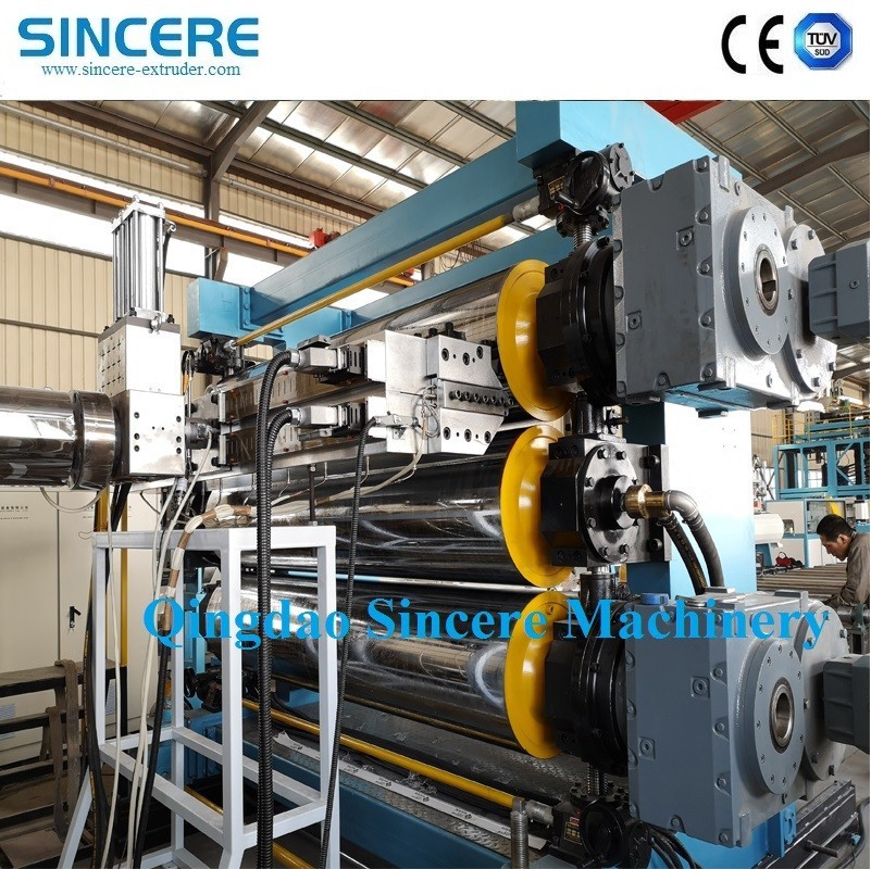 500mm Plastic PP PE PVC Sheet Production Line Thick Plate Chopping Board extruder