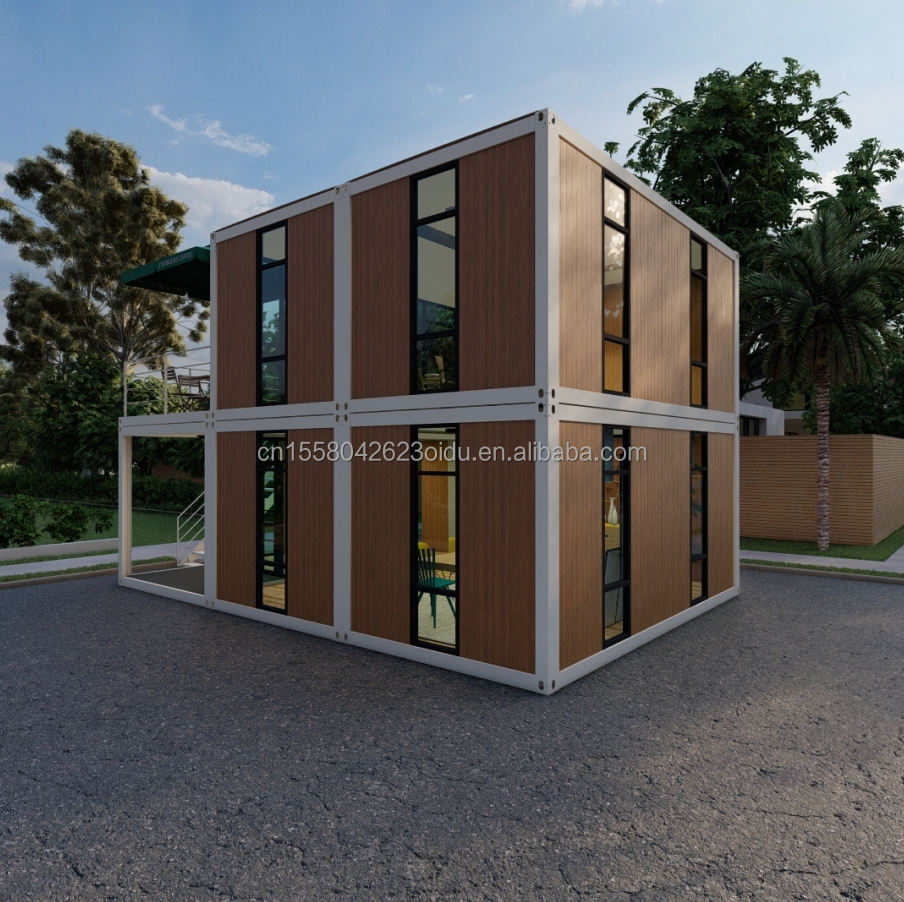 Mini Homes Tiny Houses Container Houses for Office Showroom and Restaurant in Pakistan Sandwich Panel 20ft Prefab Homes