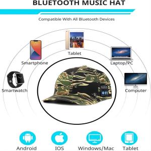 China Wireless bluetooth speaker hat, Washable+ adjustable  with HIFI sound for  baseball sport, Ice-skating etc outdoor sport on sale
