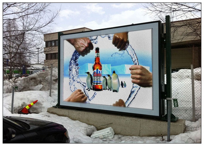 High Brightness 5500nits Outdoor Advertising Led Display With iron cabinet