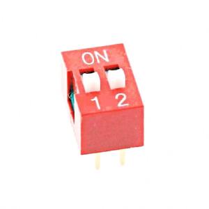 Red Dial Switch DS-01 DS-02 DS-03 DS-04 DS-05 DS-06 Bit 2.54mm Flat Dial Code