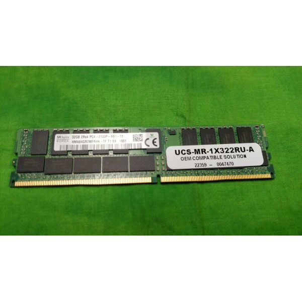 Quality DDR4 2133MHz 2RX4 RDIMM PC4 17000 ECC Memory 32GB 1.2V AMY Cisco UCS-MR-1X322RU-A for sale