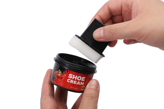 Cream Shoe Polish With Applicator Brush 2 In 1 Efficient Shoe Polish Convenient Long Lasting Shine ODM OEM
