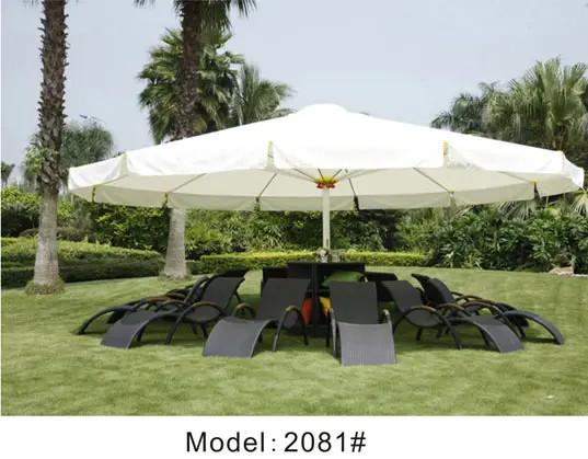 4.5m Outdoor beach umbrella garden patio umbrella deck parasol umbrella with