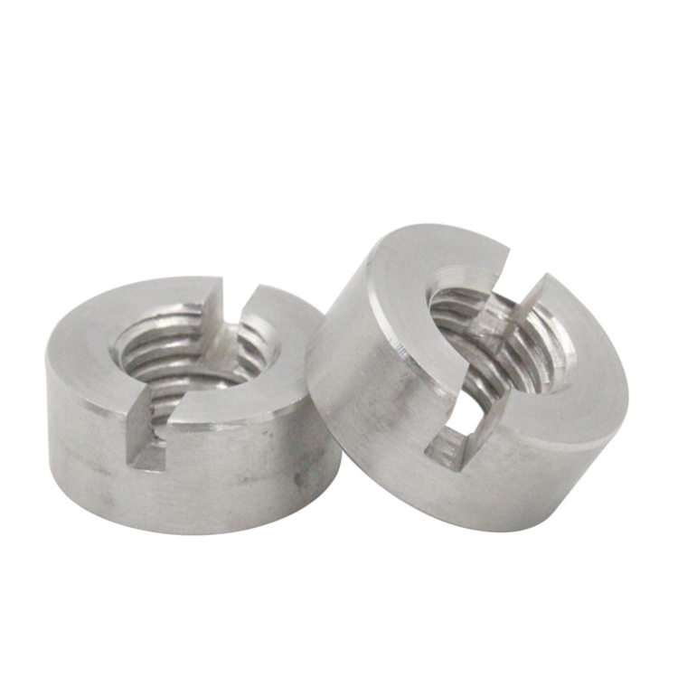 Hardware Fasteners Custom Slotted Round Nuts DIN546 Slot Threaded Round Slotted Nut
