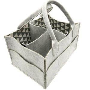 Multi Functional Diaper Organizer Basket With Removable Compartments