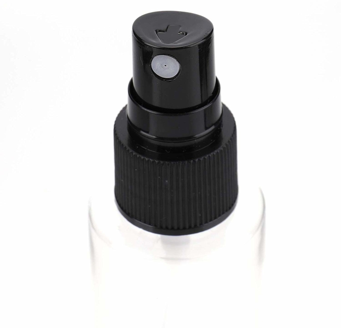 Transparent PET Plastic 100ml Cosmetic Jars With 24mm Pump