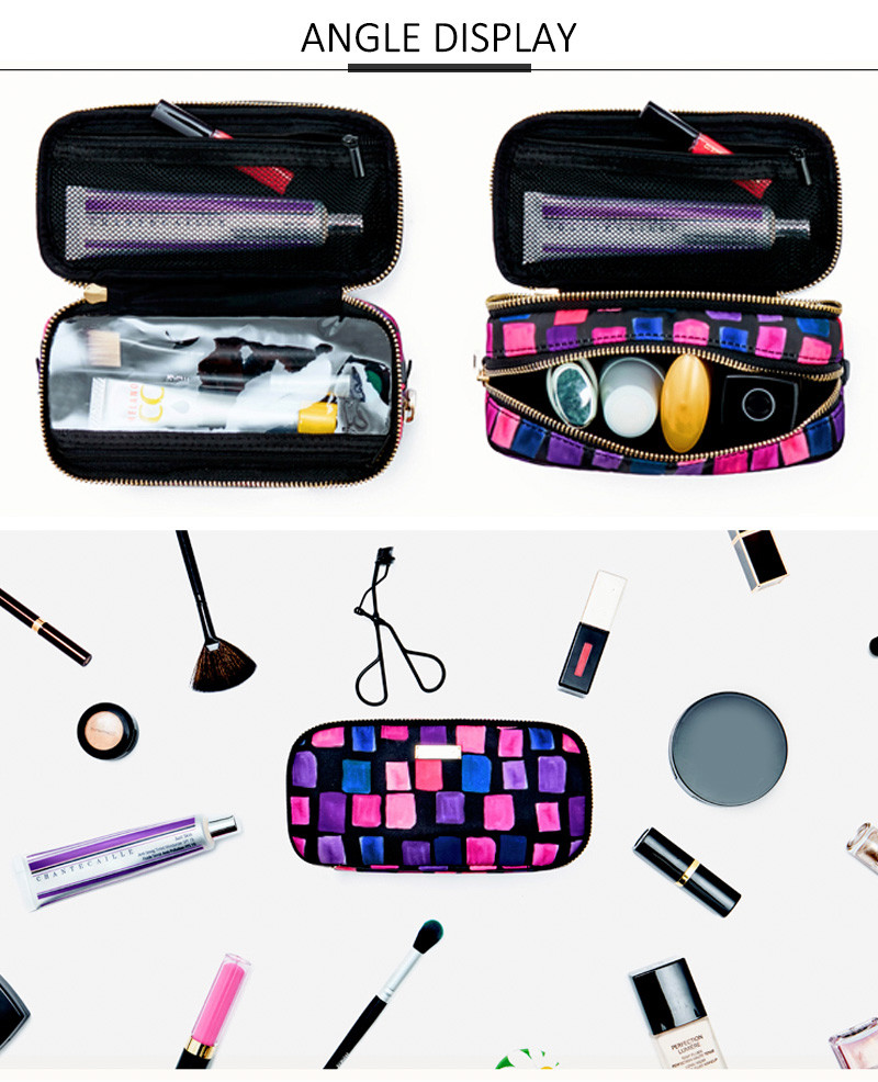 Suppliers Waterproof Luxury Travel Polyester Toiletry Bag Custom Women