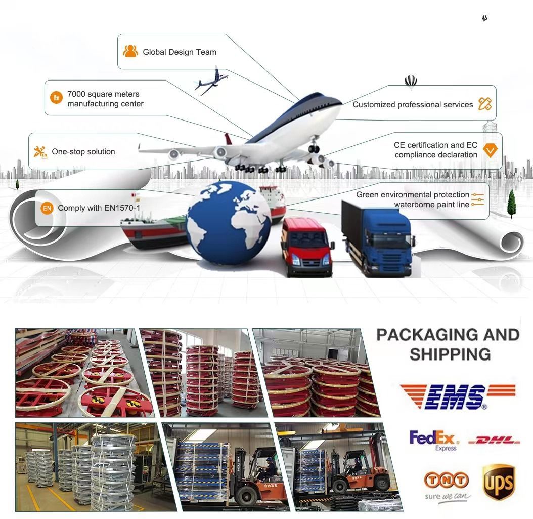 Stationary Electric Single Scissor Lift Table with Turntable