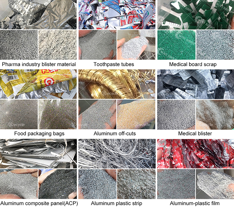 As Required Aluminum Plastic Recycling Machine for Recycling Waste Toothpaste Tubes