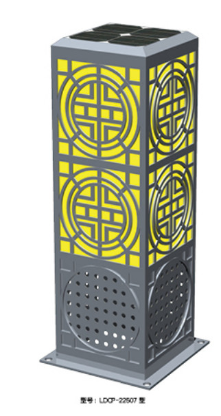 160lm/W 5 Years Warranty Solar Lawn Lamp courtyard lighting With Functional Ornament Effect LED courtyard light