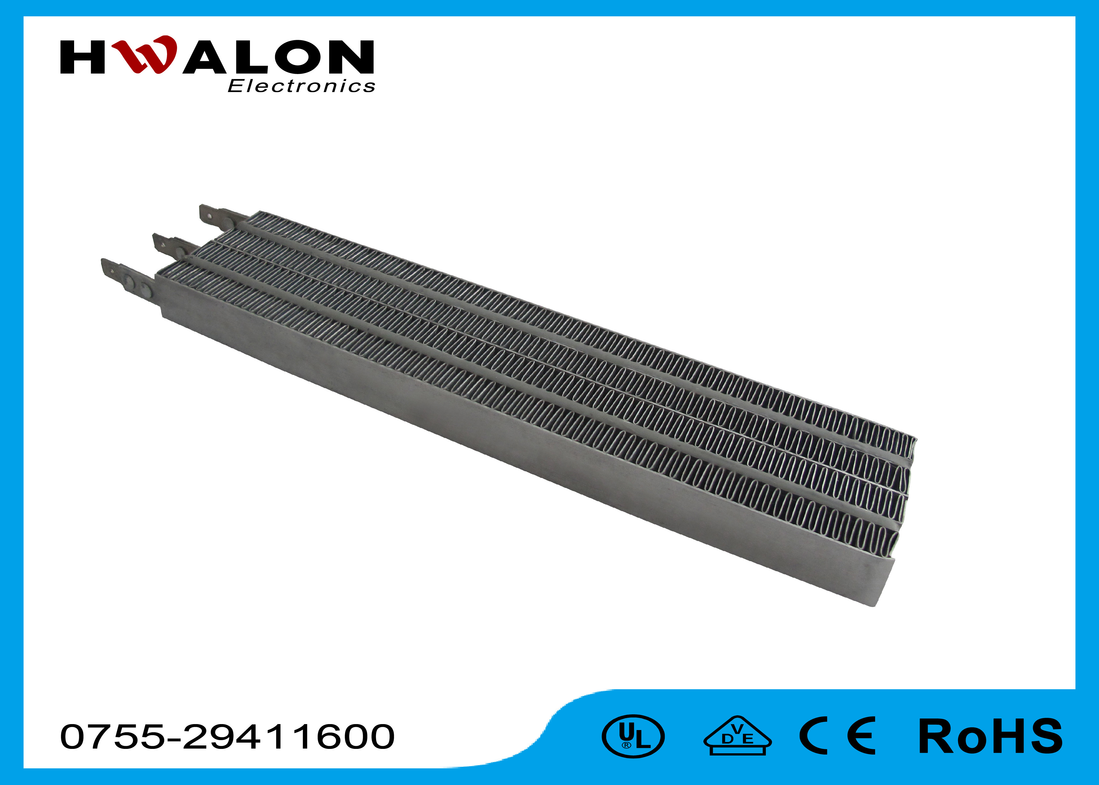 PR4 Electric Ceramic PTC Air Heater Waterproof 50℃ - 280℃ Curie Temperature