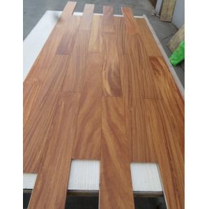 brushed African doussie engineered parquet flooring with Matt finishing