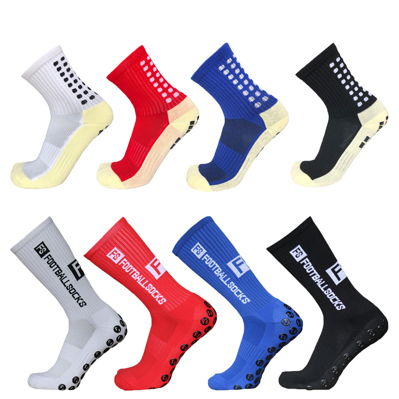 Custom Knitted Anti Slip Cotton Football Socks for Men Quantity 10000