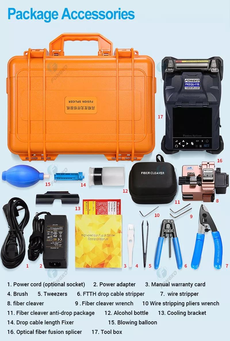 4800mAh Battery Fiber Optic Fusion Splicer for Seamless Splicing of Fiber Cables
