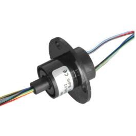 Pedestal Cctv Slip Ring , Camera Slip Ring 28# Silver Plated Copper Lead Wire