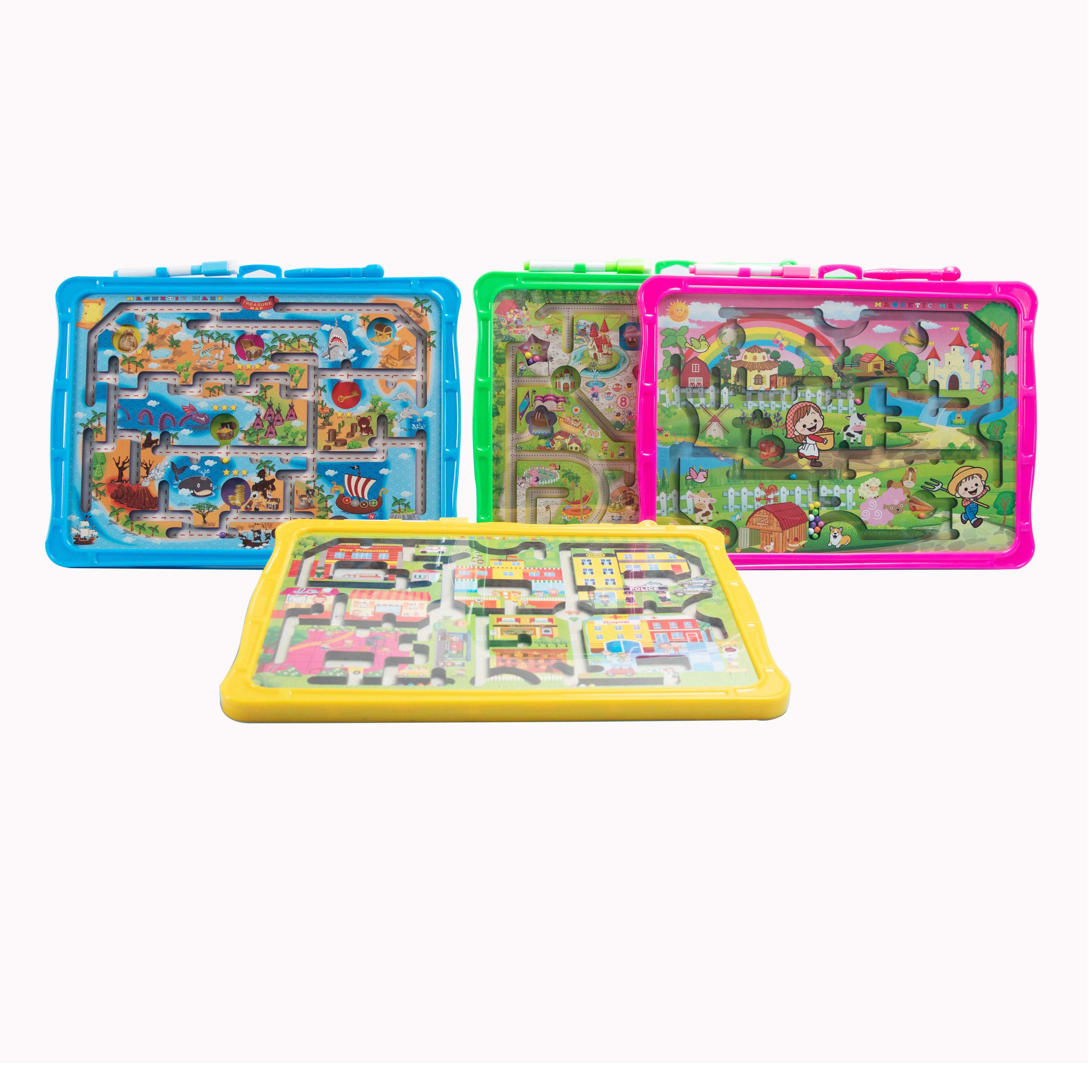 Kids Magnetic Bead Maze Game Montessori Educational Toy for 3 year olds