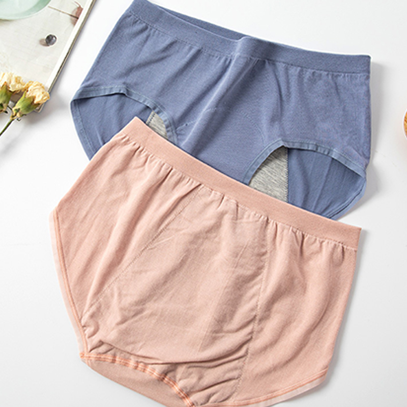 Menstrual Women Cotton Panties Antileakage High Waisted Type