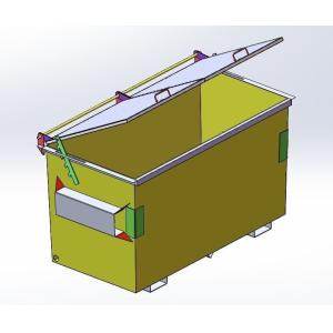 Garbage Management Recycling Front Lift Bin Industrial Waste Skip Dumpster