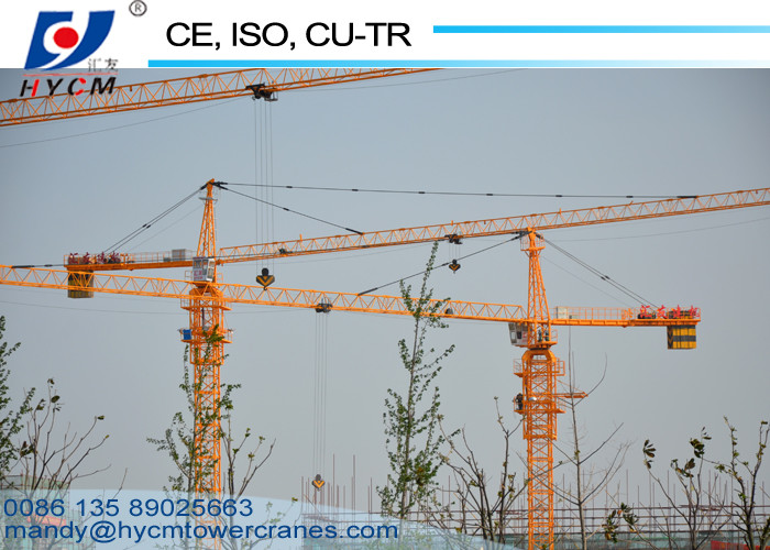 QTZ5610 Hot Sale Orange Color 6ton Max. Load Cabin Control Construction Building Equipment