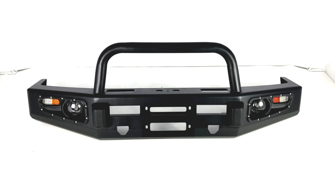 High- Powder Coating Steel Front Bumper for Toyota Hilux Winch Bull Bar Auto Parts