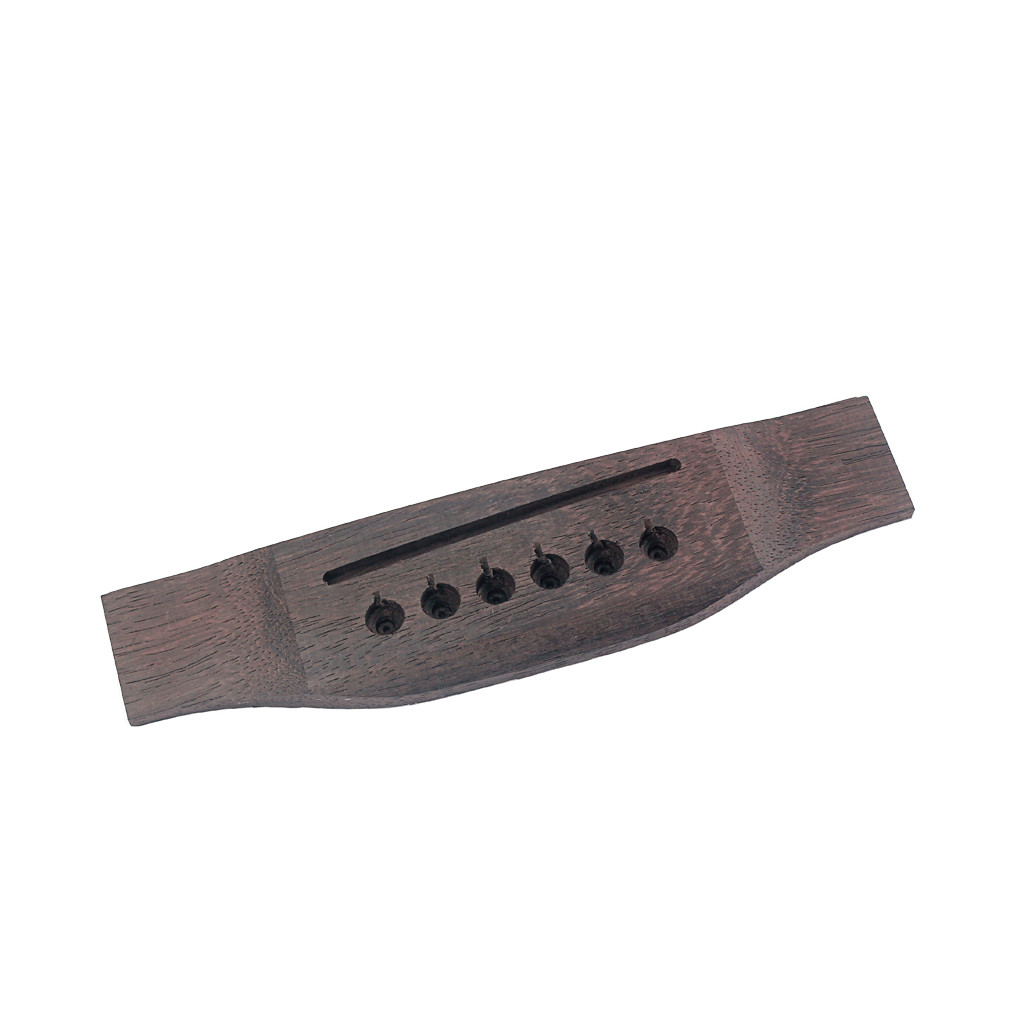 6 Pins Acoustic Guitar Bridge Slotted Guitar Bridge Replacement