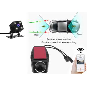 Wifi Car DVR Dash Camera Video Recorder Camcorder Dual Camera Lens Hidden Mini