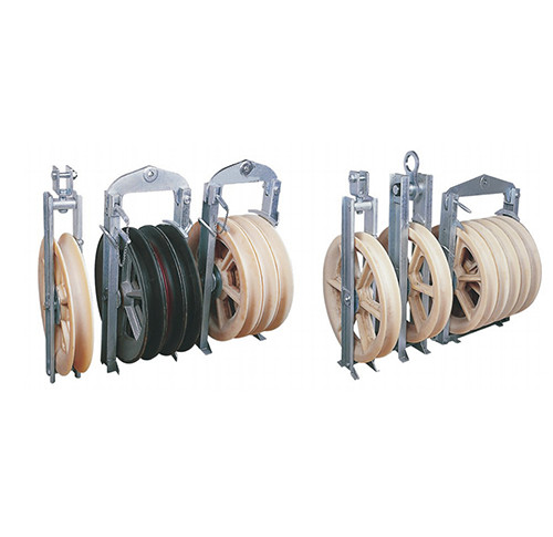  5 Wheels Aerial Helicopter Stringing Bundled Conductor Pulley Manufactures