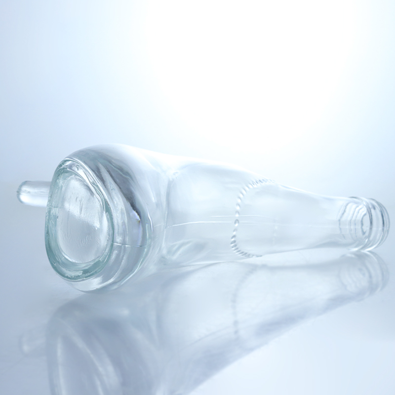 Custom Cap Glass Liquor Bottle for Gin Rum Vodka High Heels Shape Body Material Glass