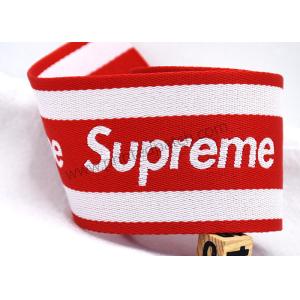 ODM SGS Supreme Polyester Ribbon Roll Anti Slip Elastic Band Red And White