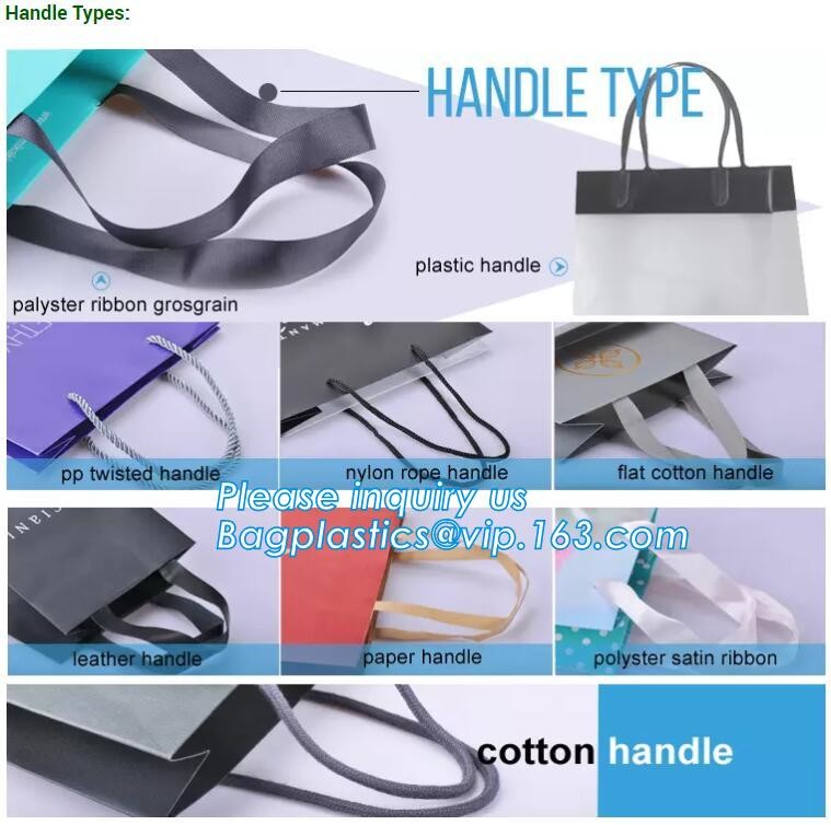Custom Printed Accept Wholesale Stock White Brown Kraft Paper Shopping Bag With Handle No Minimum, carrier handle bags