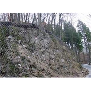Hot Dipped Galvanized Rockfall Protection Netting Tecco Mesh Slope Stabilization