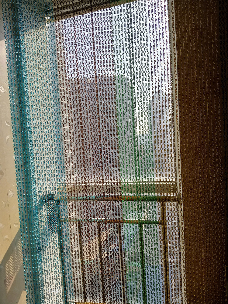 Fireproof Hanging Diy Lamp Shade Metal Mesh Drapery With Anodized Treatment