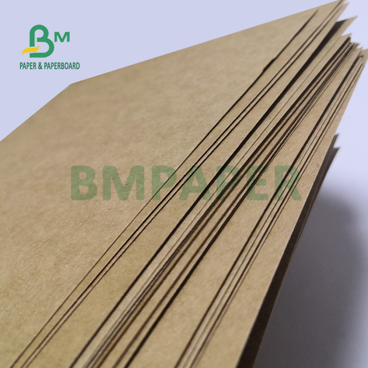  300gsm Unbleached Brown Kraft Paper Board Roll For Fast Food Packaging 70cm 90cm