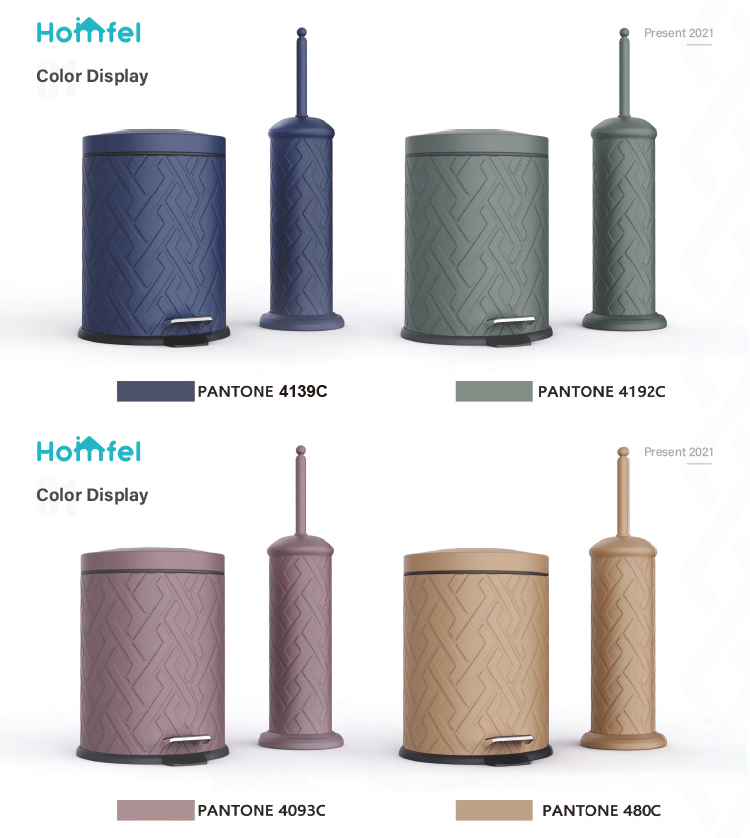 Convenient Rolling Cover Foot Pedal Bin Stainless Steel Trash Can for Neat and Organized Spaces