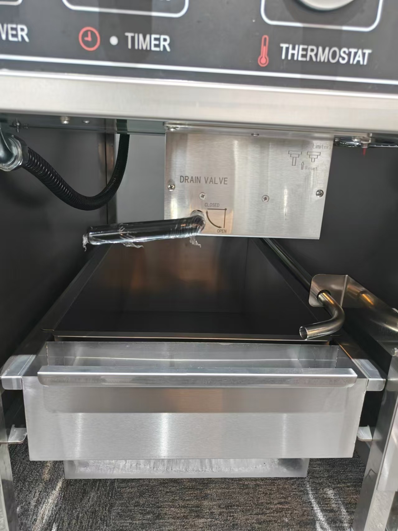 Electric Mechanical Panel 25L Without Oil Filtration Chicken Pressure Fryer