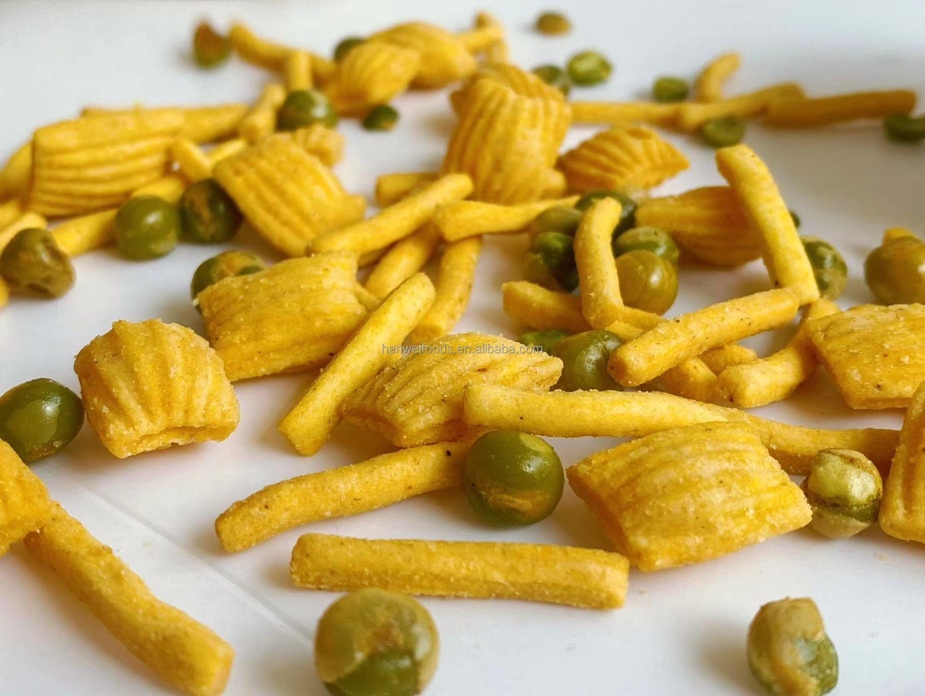 Wholesale Grain Snacks Oriental Mix High Quality Mixed Green Peas Shrimp Strips Crackers