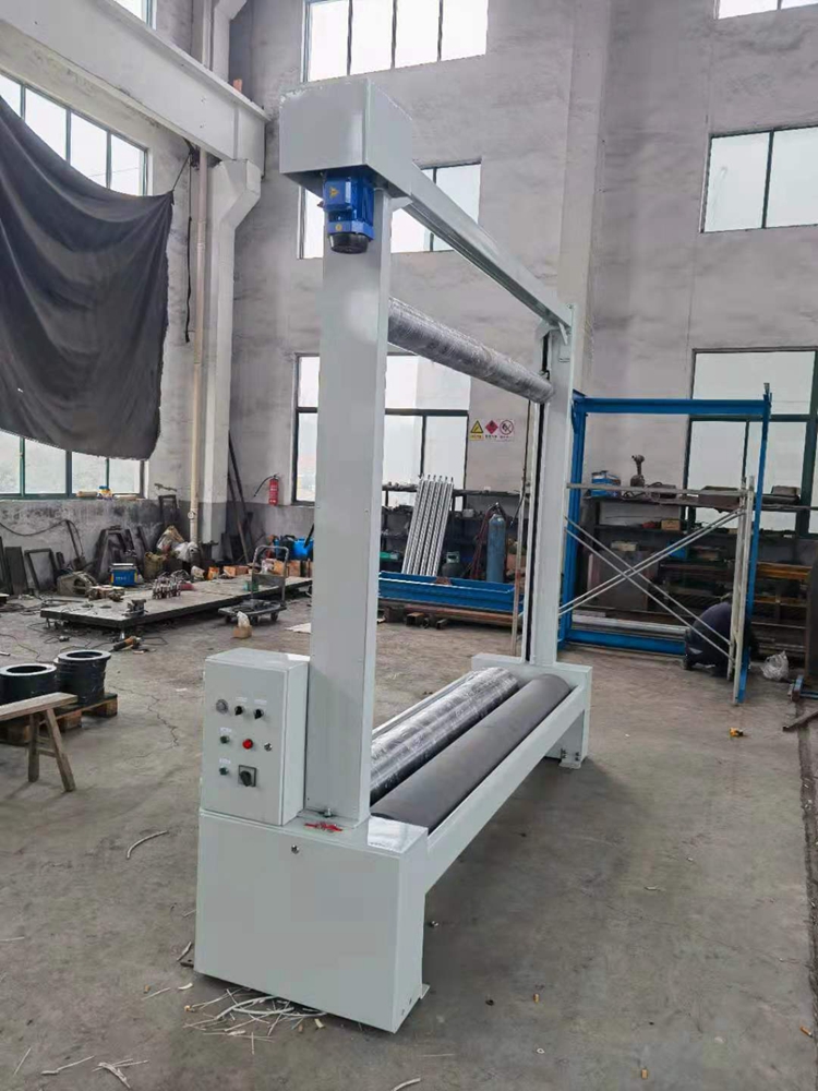 1200mm Roll Fabric Winding Machine For Electric Press Rolling Lift
