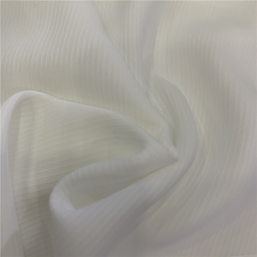 Poly 80D SPH Cavalry Twill Woven Imitated Silk Crystal Chiffon Fabric Width 57/58