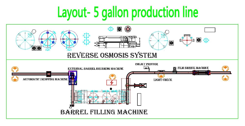 500BPH Bottled Water Filling Machine SUS304 20l 3 To 5 Gallon 32KW