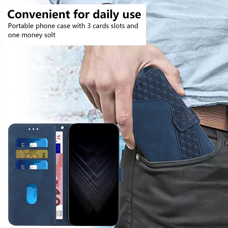 Multifunctional Strong Magnetic Flip Series PU Leather Case for iPhone 15 Promax