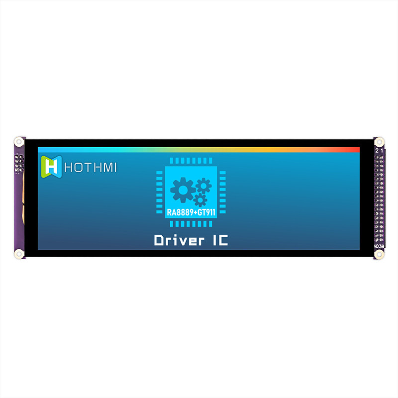 7.84 Inch Bar Style Capacitive Touch IPS TFT LCD Display 1280x400 MCU For Car Monitor